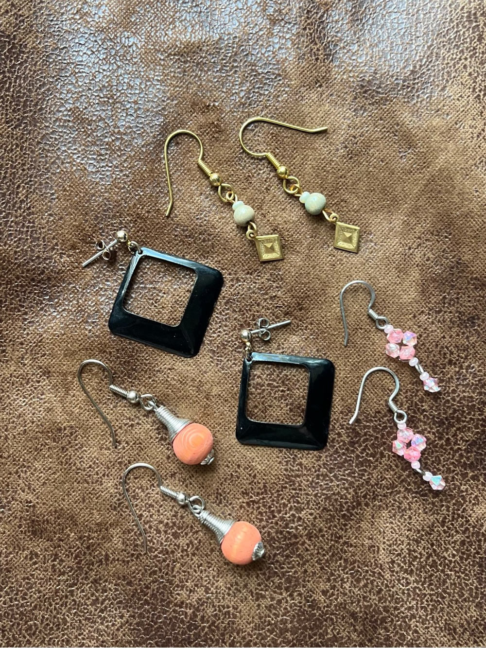 Boho Artisan Vintage Earring Bundle Lot - 4 Pairs